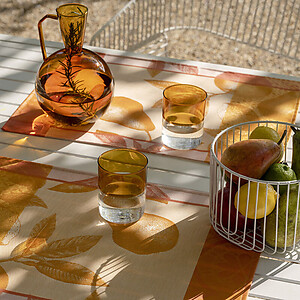 Le Jacquard Francais Arriere-pays Orange Cotton Table Linens