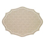 Bodrum Byzantine Beige and White Easy Care Placemats - Set of 4