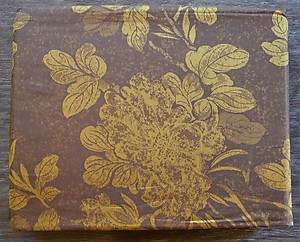 Brown & Gold Floral Sheets - SDH Josephine Chocolate