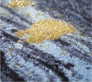 Abyss Habidecor Midnight Rug Gold and Blue