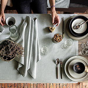 Le Jacquard Francais Slow Life Re-Use Grey Table Linens