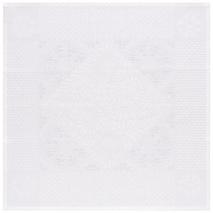 Le Jacquard Francais Bosphore Blanc White Patterned Table Linens