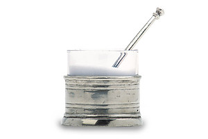 Salt Cellar with Spoon by Match Pewter