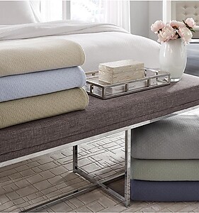 Versatile Style for Every Season: Sferra Corino Textural Weave Blankets