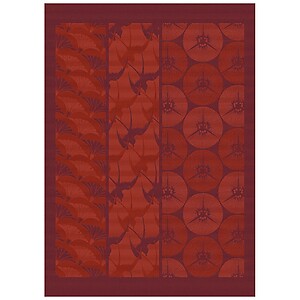 Le Jacquard Francais Yukata Red Cotton Tea Towel