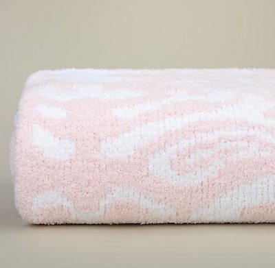 Kashwere Damask Pink and White Throw Blanket