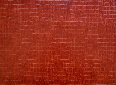 Paprika Red Alligator Pattern Faux Leather Rectangle Placemats