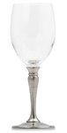 Italian Pewter & Crystal All Purpose Wine Glass. Match Pewter item 1063.0