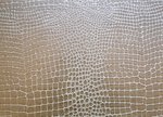 Rectangle Placemats Champagne Pearl Faux Leather Alligator