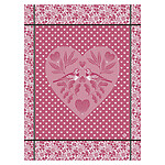 Le Jacquard Francais Amour Pink Cotton Tea Towel
