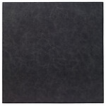 Bodrum Tanner Black Square Faux Leather Placemats - Set of 4