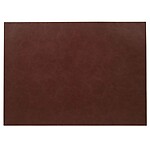 Bodrum Tanner Brown Rectangle Faux Leather Placemats - Set of 4