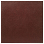 Bodrum Tanner Brown Square Faux Leather Placemats - Set of 4