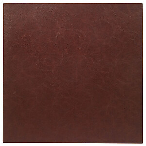 Bodrum Tanner Brown Square Faux Leather Placemats - Set of 4