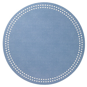 Bodrum Pearls Iceberg Blue and White Easy Care Placemats - Set of 4