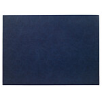 Bodrum Tanner Navy Blue Rectangle Faux Leather Placemats - Set of 4
