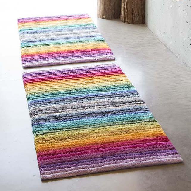 Abyss Habidecor Larry Striped Bath Rug | J Brulee Home