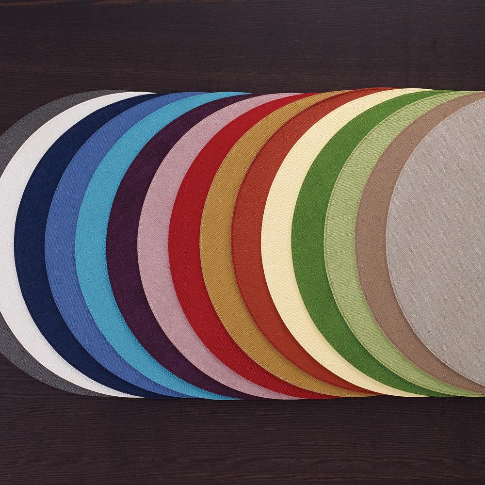 Bodrum Presto Forest Green Round Easy Care Placemats - Set of 4