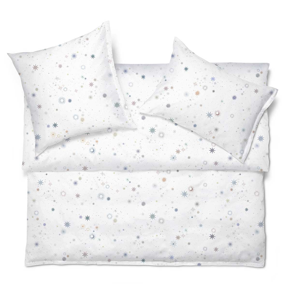 Colorful Star Pattern Duvet Covers & Bedding - Schlossberg Sparkle Blanc