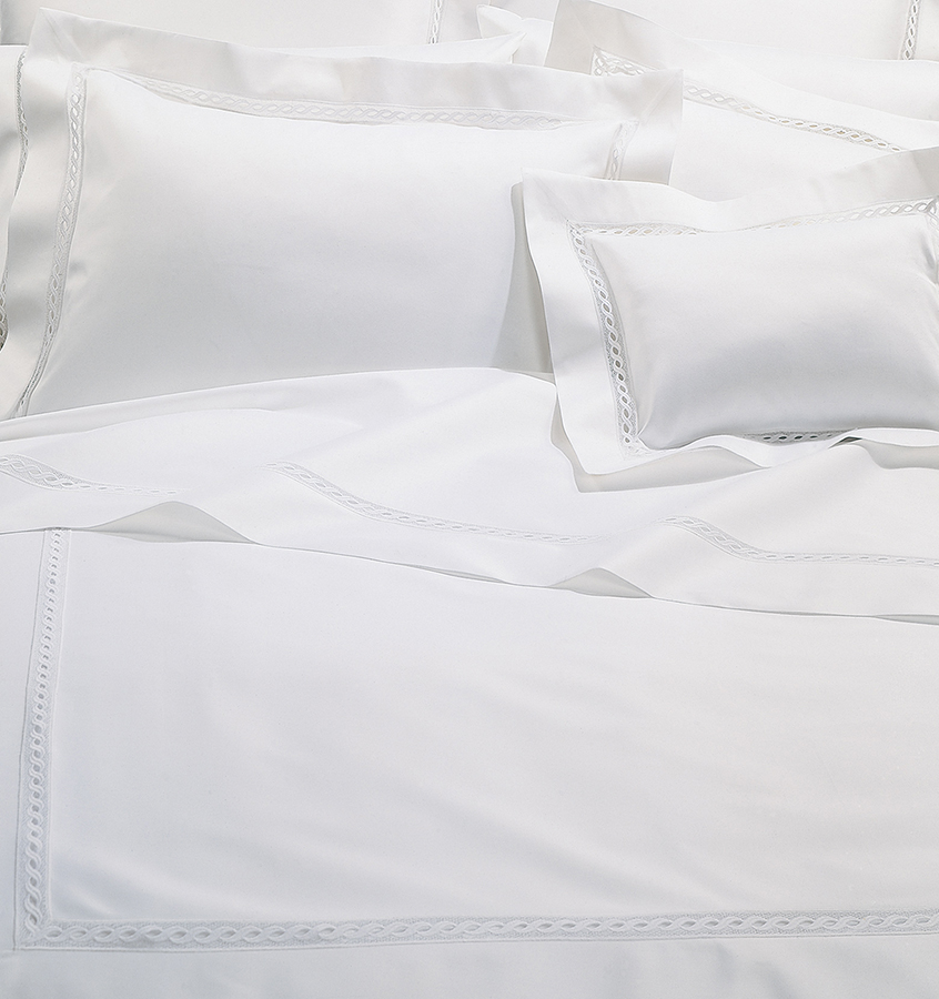 Sferra Millesimo Italian Sheets Bedding J Brulee   White Luxury Bedding Sferra 